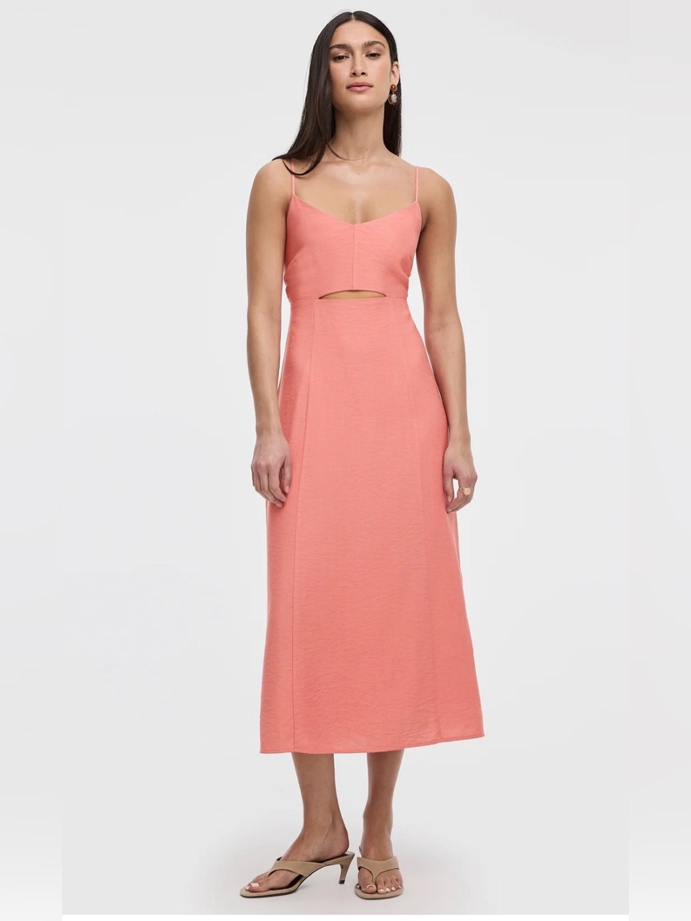 Sleeveless Maxi Dress with Cut-Out Detail
